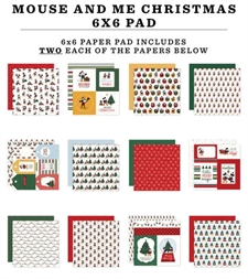 Echo Park Paper Pad 6x6" - Mouse and Me Christmas